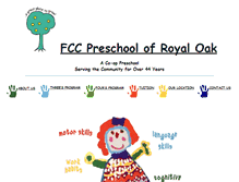 Tablet Screenshot of fccpreschoolro.org